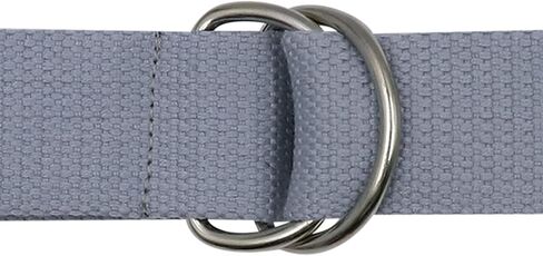 AIBEARTY Canvas Web Double D Ring Plaid Belt Silver Buckle Long Waistband for Women Men Teens in Kuwait