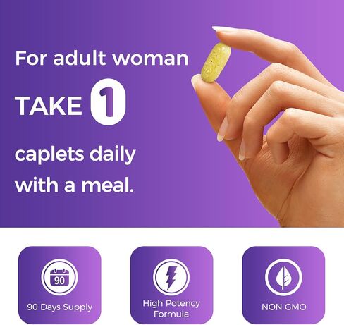 Vitamin World Ultra 360 Multivitamin for Women One Daily, Women's Multivitamin with Collagen, Ashwagandha & Antioxidants, Supplement with Vitamin A, B, C & D for Energy & Immune Support, 90 Caplets in Saudi Arabia