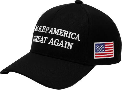 American Flag Embroidered Baseball Cap – Adjustable Snapback Hat for Men Women, USA Flag Patch Trucker Cap in Saudi Arabia