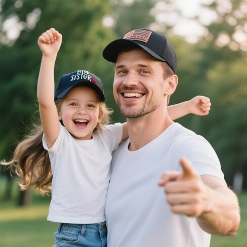 Best Dad Ever American Flag Trucker Hat, Fathers Day Birthday Gifts for Dad Husband from Daughter Wife Son in Saudi Arabia