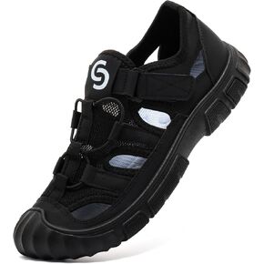 youermei Men's Hiking Sandals Outdoor Sport Sandals Closed Toe Water Shoes with Adjustable Straps, Anti-Slip Lightweight Casual Sandals for Beach Walking Camping Trail in Saudi Arabia