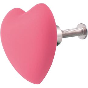Hemobllo 4pcs Pink Heart Shaped Drawer Pull Handles Soft Cartoon Cabinet Knobs for ’ Room Dresser Wardrobe Furniture Accessories in Kuwait