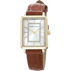Anne Klein Women's Glitter Accented Croco-Grain Strap Watch, AK/3820 in Saudi Arabia