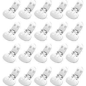 20 PCS Stainless Steel Flat Shoe Clips for DIY Crafts Decoration in Saudi Arabia