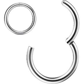 G23 Titanium Hinged Nose Rings Hoop for Women Men in Saudi Arabia