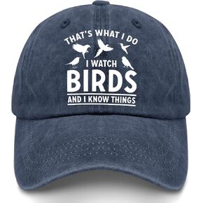 That's What I Do I Watch Birds and I Know Things Hats Youth Golf Hat Pigment Black Womens Beach Hat Gifts for Mom in Saudi Arabia
