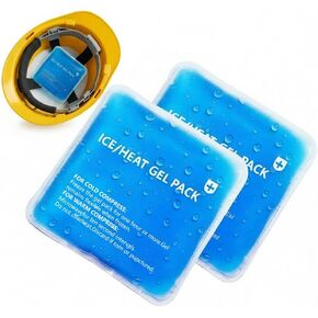 Hard Hat Ice Pack Inserts, Helmet Ice Pack, Cooling Gel Packs for Cold Compress, Blue, 2 Pack in Kuwait