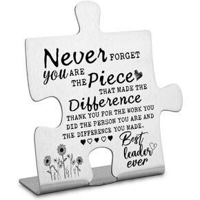 Doctor Appreciation Gifts for Women Men, Going Away Gift Retirement Gift for Doctor Coworker, Never forget you are the Piece that Made the Difference, Thank You Doctor Plaque-DX141 in Saudi Arabia