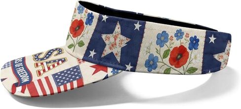 250 Anniversary USA Visor Hats for Women Men American Flag Sun Visor Hat Adjustable Packable in Saudi Arabia