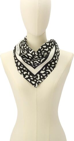 Kate Spade Womens Abstract Blocks Silk Bandana Scarf, Stylish Fashion Accessory for Women in Kuwait