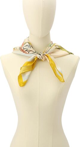 Kate Spade Womens Downtown Day Trip Silk Square Scarf, Stylish Fashion Accessory for Women in Kuwait