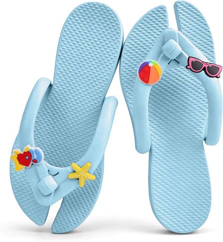 Foldable Portable Travel Flip Flops for Women Men Non-Slip Quick Dry Lightweight Shower Shoes, Slides for Beach Pool Gym Spa in Saudi Arabia