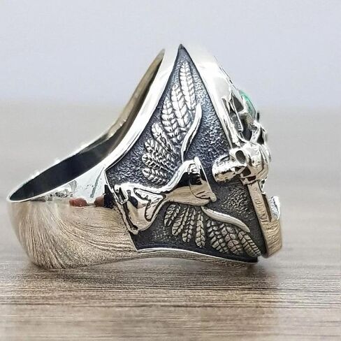 New 2026 Unisex Goth Vintage Ethic Memento Mori Carpe Diem Letter Skull Rings For Men, Fashion Punk Christmas Halloween Skeleton Ring Luxury Accessories Creative Gift For Women in Saudi Arabia