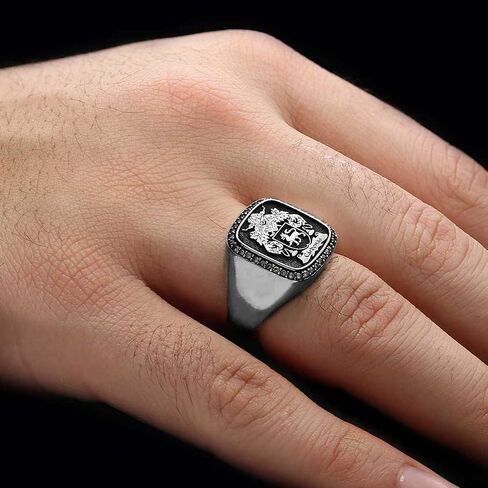 Family Crest Ring, Coat of Arms Ring, Personalized Ring for Men, Custom Signet Ring,Handmade Family Ring, Customized Class Ring, Family Ring in Saudi Arabia