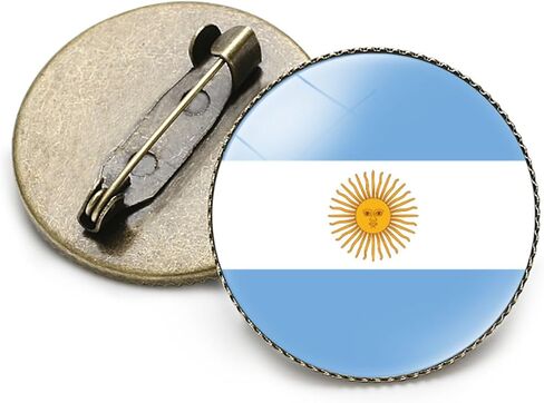 NIUYIBAO South America Flag Pin Lapel Enamel Pins for Backpacks Hat Waving Flag Brooch Pin Badge for Men Women in Saudi Arabia