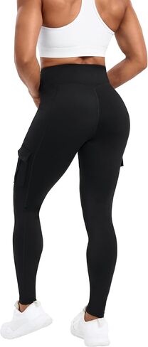 Vivian Workout Cargo Leggings with Pockets for Women Hidden Scrunch Butt Lifting Leggings High Waisted Gym Yoga Pants in Saudi Arabia