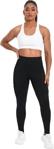 Vivian Workout Cargo Leggings with Pockets for Women Hidden Scrunch Butt Lifting Leggings High Waisted Gym Yoga Pants in Saudi Arabia