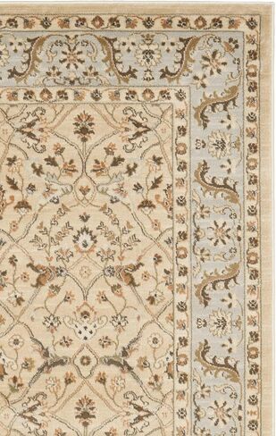 SAFAVIEH Florenteen Collection 5'1" x 7'7" Ivory/Grey FLR126 Traditional Oriental Non-Shedding Living Room Bedroom Area Rug in Kuwait