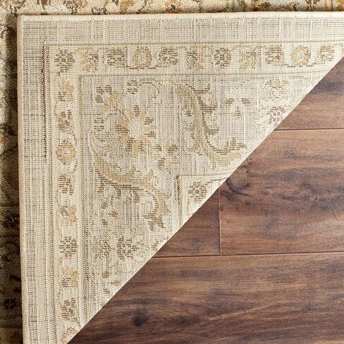 SAFAVIEH Florenteen Collection 5'1" x 7'7" Ivory/Grey FLR126 Traditional Oriental Non-Shedding Living Room Bedroom Area Rug in Kuwait