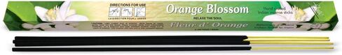 Flute Orange Blossom Incense Sticks – Fresh Floral Citrus Incense for Relaxation, Calm & Everyday Home Fragrance – 8 Sticks/Pack, 25 Packs/Box (9 Inch, 200 Sticks) | 40 Minutes Burn Time in Saudi Arabia