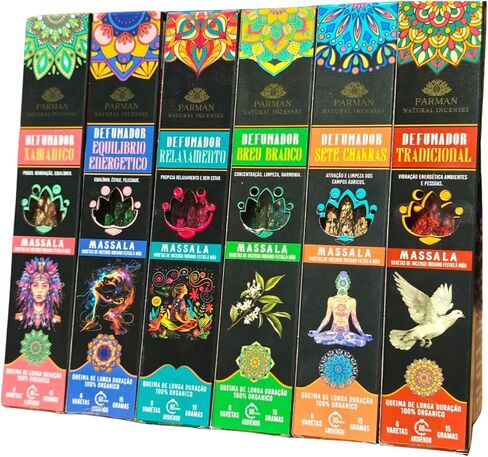 ORGANIC INCENSE MASSALA COLLECTION SMOKERS PARMAN 12CX in Kuwait