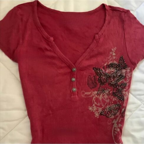 Vintage Graphic Tees 2000s Tops Teen Girls Y2k Grunge Shirts Alt Emo Clothes Women Whimsy Twee Short Sleeve Top in Saudi Arabia