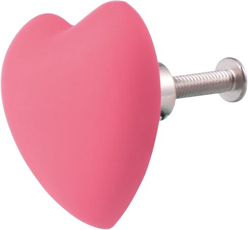 Hemobllo 4pcs Pink Heart Shaped Drawer Pull Handles Soft Cartoon Cabinet Knobs for ’ Room Dresser Wardrobe Furniture Accessories in Kuwait
