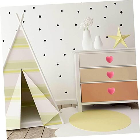 Hemobllo 4pcs Pink Heart Shaped Drawer Pull Handles Soft Cartoon Cabinet Knobs for ’ Room Dresser Wardrobe Furniture Accessories in Kuwait