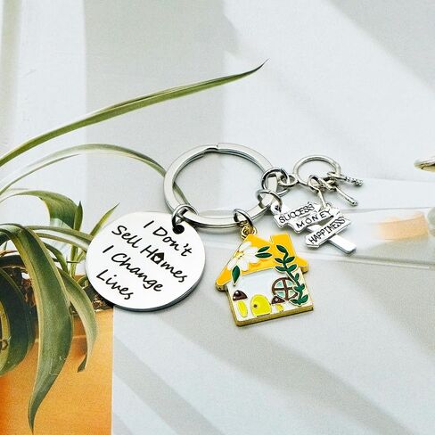 Realtor Gifts for Women Men Real Estate Agent Thank You Gift Keychain for Realtor Broker Salesman Real Estate Agent Supplies Closing Keepsake Jewelry Gifts for Him Her Female Male Agents in Kuwait