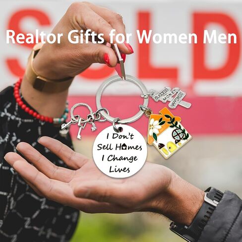 Realtor Gifts for Women Men Real Estate Agent Thank You Gift Keychain for Realtor Broker Salesman Real Estate Agent Supplies Closing Keepsake Jewelry Gifts for Him Her Female Male Agents in Kuwait