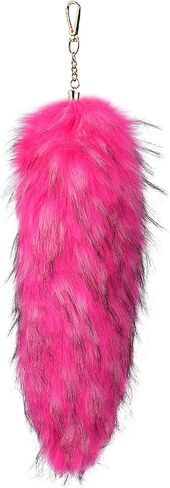 Faux Fur Tail Keychain Wolf Fox Tail Pendant Keyring Handbag Accessories in Saudi Arabia