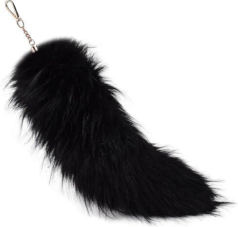 Faux Fur Tail Keychain Wolf Fox Tail Pendant Keyring Handbag Accessories in Saudi Arabia
