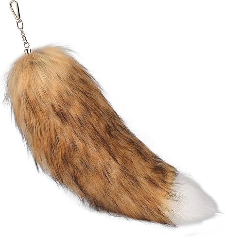 Faux Fur Tail Keychain Wolf Fox Tail Pendant Keyring Handbag Accessories in Saudi Arabia