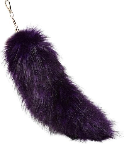 Faux Fur Tail Keychain Wolf Fox Tail Pendant Keyring Handbag Accessories in Saudi Arabia