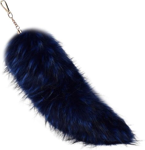 Faux Fur Tail Keychain Wolf Fox Tail Pendant Keyring Handbag Accessories in Saudi Arabia