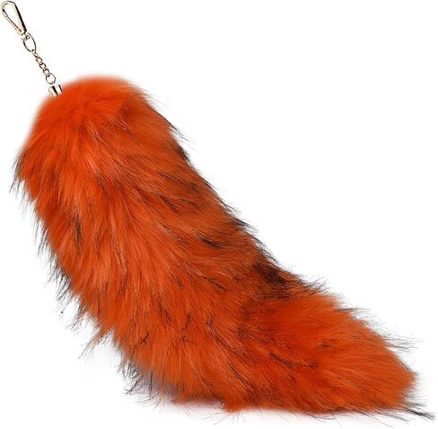 Faux Fur Tail Keychain Wolf Fox Tail Pendant Keyring Handbag Accessories in Saudi Arabia