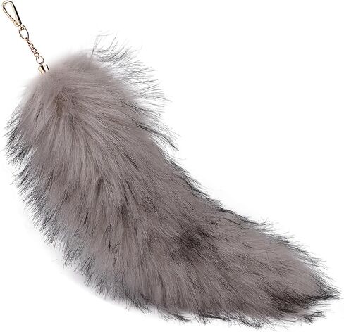 Faux Fur Tail Keychain Wolf Fox Tail Pendant Keyring Handbag Accessories in Saudi Arabia