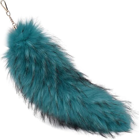 Faux Fur Tail Keychain Wolf Fox Tail Pendant Keyring Handbag Accessories in Saudi Arabia