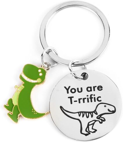 Dinosaur Keychain,Dino Keychain for Women Men,You Are T-rrific Gifts Dinosaur Gifts for Adults Birthday Christmas in Kuwait