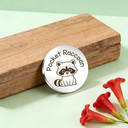 Raccoon Themed Gifts Raccoon Keychain Cute Animal Pocket Hug Token Emotional Support Gift Small Christmas Stocking Stuffers for Raccoons Lovers Boyfriend Girlfriend Son Daughter Best Friend in Saudi Arabia