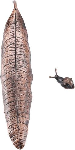 Leaf Snail Incense Holder Set, Zinc Alloy Material, Incense Holders for Sticks, with Little Snail Holder, for Study Bedroom Yoga Meditation Room in Kuwait