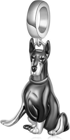 Doberman Gifts for Women 925 Sterling Silver Doberman Charms for Bracelets Dog Charms Jewelry Gifts for Women in Kuwait