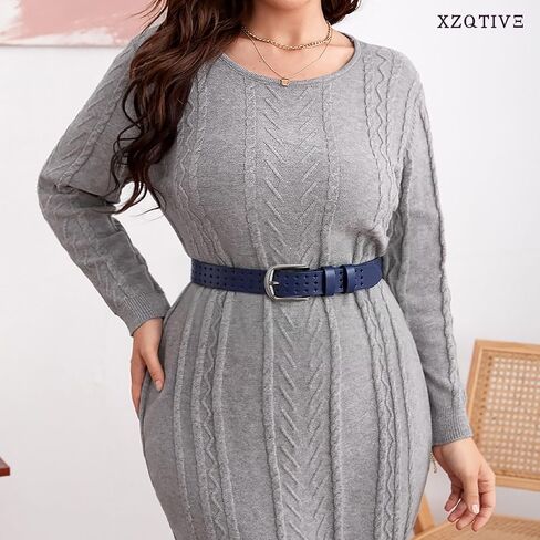 XZQTIVE Hollow Genuine Leather Belts for Women with Pin Buckle, Fashion Casual Waist Belt for Jeans Dress Pants in Kuwait