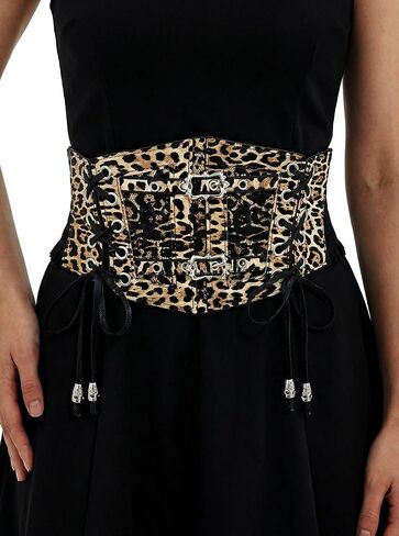 Lace-up Cinch Corset Belt Tied Waist Belts Elastic Renaissance Pirate Corsets Costume for Women in Saudi Arabia