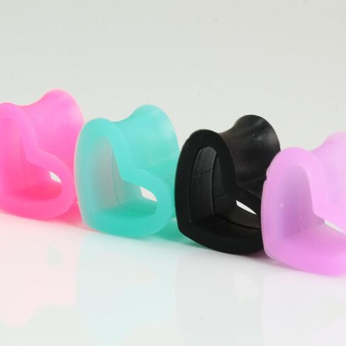 Silicone White Hollow Heart 4 Pairs Ear Skin Tunnels Flexible Stretching Set Hypoallergenic Soft Gauges Expander Kit Body Piercing Jewelry Men Women Tuneles De Oreja Para Hombre 4 mm(6 G) in Saudi Arabia