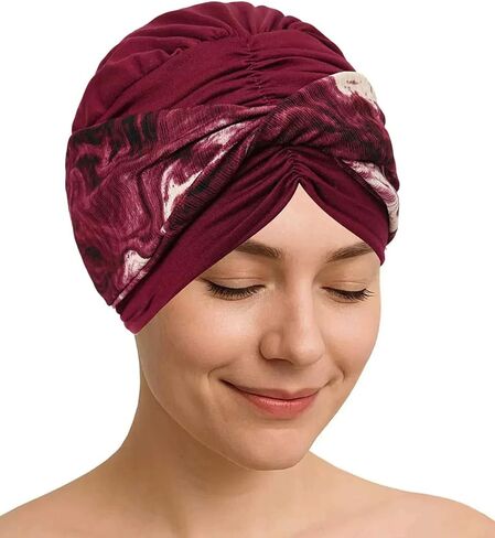 Chemo Cap Turban Head Wraps for Women Stretch Knot Head Scarf Soft Chemo Headwear for Cancer Patients in Saudi Arabia