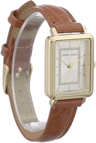 Anne Klein Women's Glitter Accented Croco-Grain Strap Watch, AK/3820 in Saudi Arabia