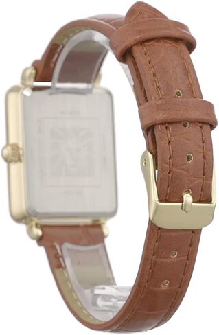 Anne Klein Women's Glitter Accented Croco-Grain Strap Watch, AK/3820 in Saudi Arabia