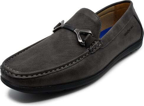 AKADEMIKS Men's Textured Slip On Driving Loafers Memory Foam Casual Dress Shoes in Saudi Arabia