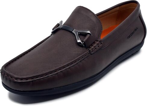 AKADEMIKS Men's Textured Slip On Driving Loafers Memory Foam Casual Dress Shoes in Saudi Arabia